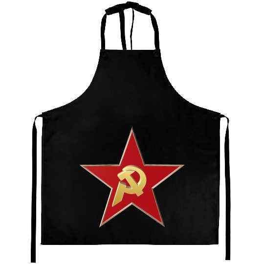 Hammer and sickle Aprons
