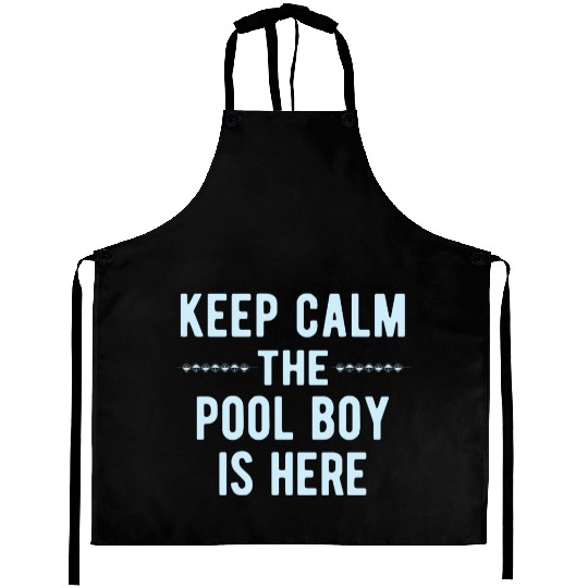 Pool Boy: Keep Calm Aprons