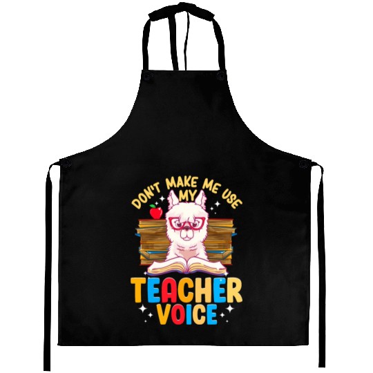 Funny Alpaca Teacher - Teacher Appreciation Gifts Aprons