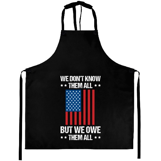 Memorial Day Veterans Day USA U.S. Army America Mi Aprons