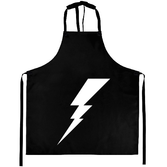 Lightning Bolt Geometric Vector Shape Aprons