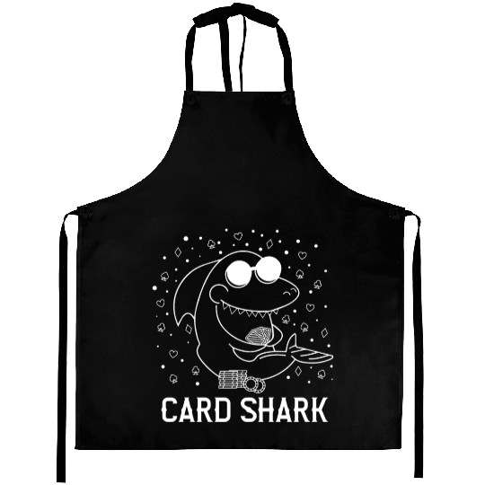 Funny Card Shark Poker Player Gift Aprons