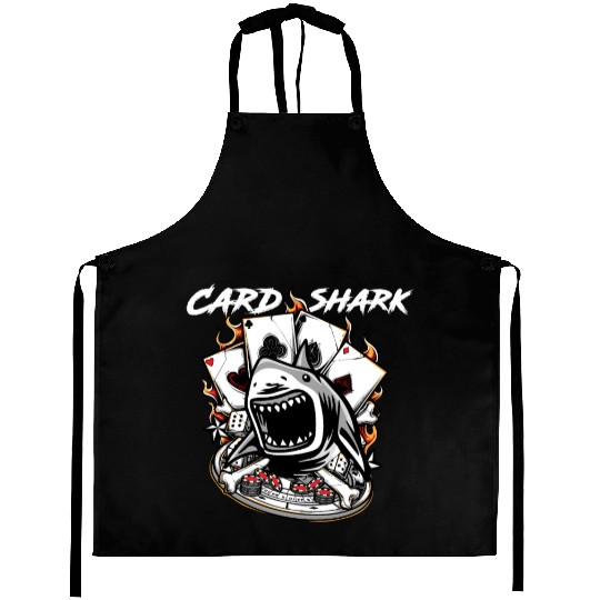 Vintage Card Shark Poker Player - Awesome Gift Aprons