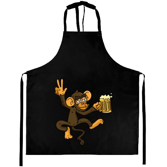 DRUNK MONKEY Beer Aprons
