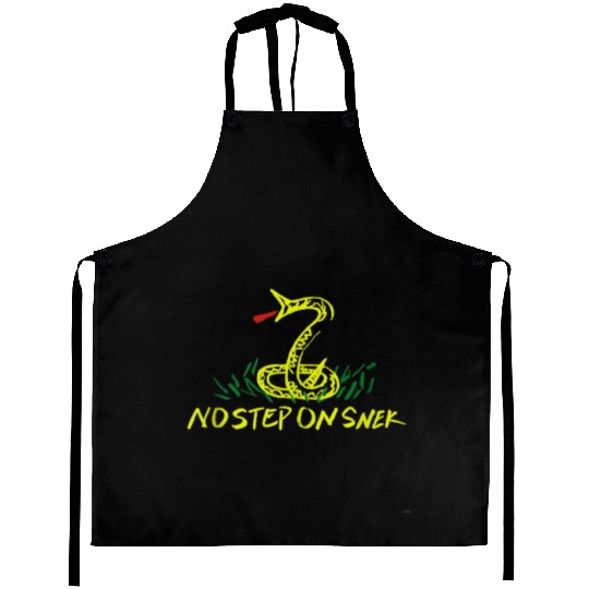 Patriotic No Step on Snek Hand Drawn Gadsden Aprons