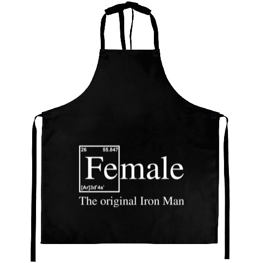 Female The Original Iron Man Aprons