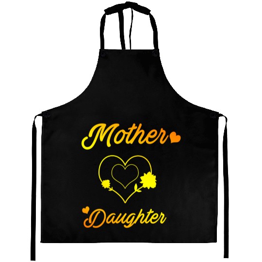 Mother and daughter mothers day love daughters mom Aprons