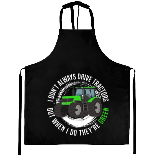 Green Tractor Aprons