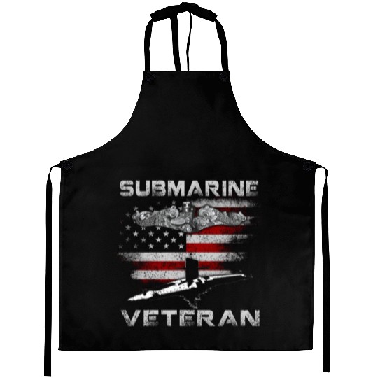 Vintage US Navy Submarine Service Veteran Aprons