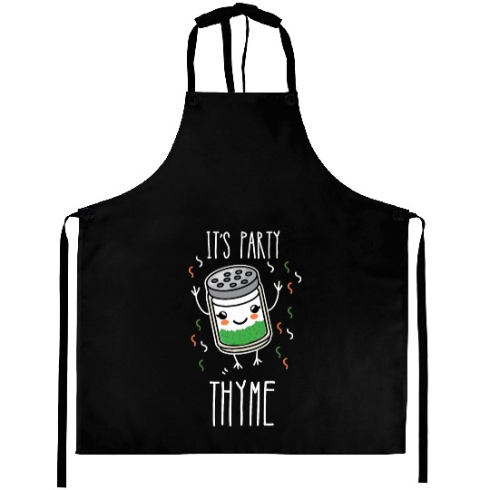 It's Party Thyme Herb Pun Aprons