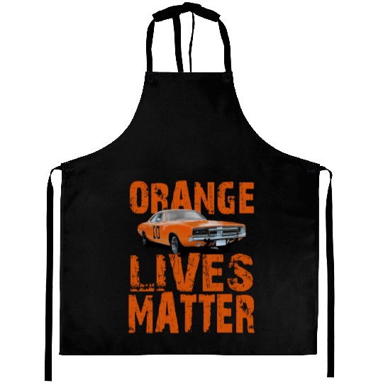 General Lee Dukes Of Hazzard Retro Orange Lives Aprons
