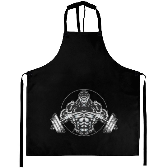 Fitness Gorilla, Gorilla, Beast, Primal, Fitness Aprons