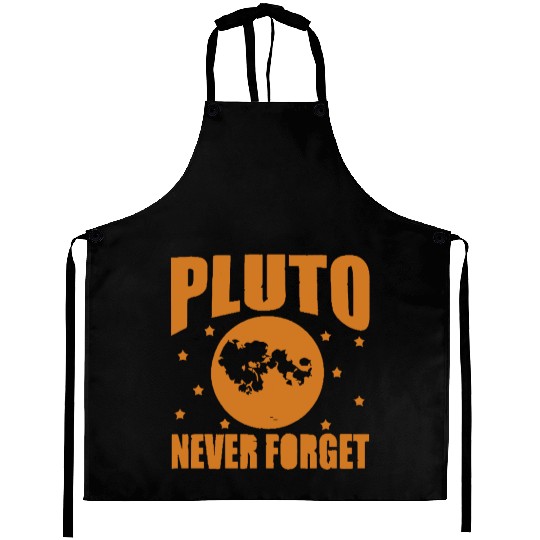 Pluto Never Forget Aprons