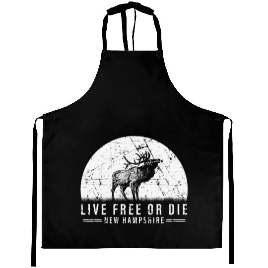 Live Free or Die New Hampshire Hiking Aprons