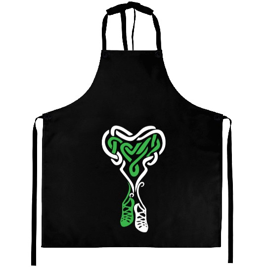 Irish Step Dancing Celtic Knot Heart Aprons