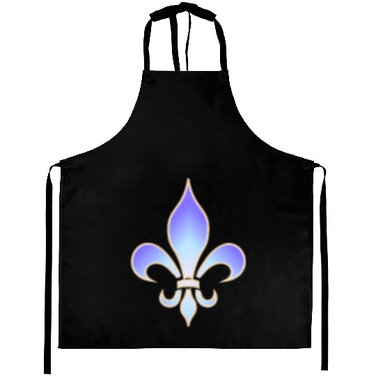 Lily Flower Fleur de Lys Royal Flower Power Roi Aprons