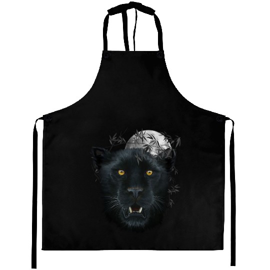 Black Panther Spirit The Face Of Power, Protection Aprons