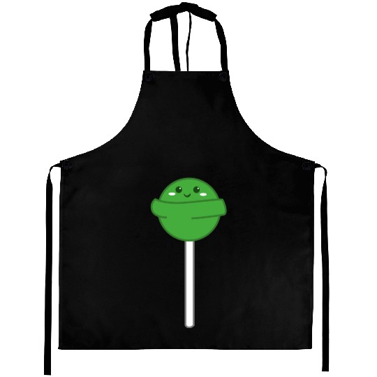 Cute Green Lollipop Aprons