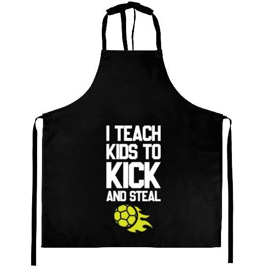 Soccer Coach Football Coach Dad and Mom Gift Idea Aprons