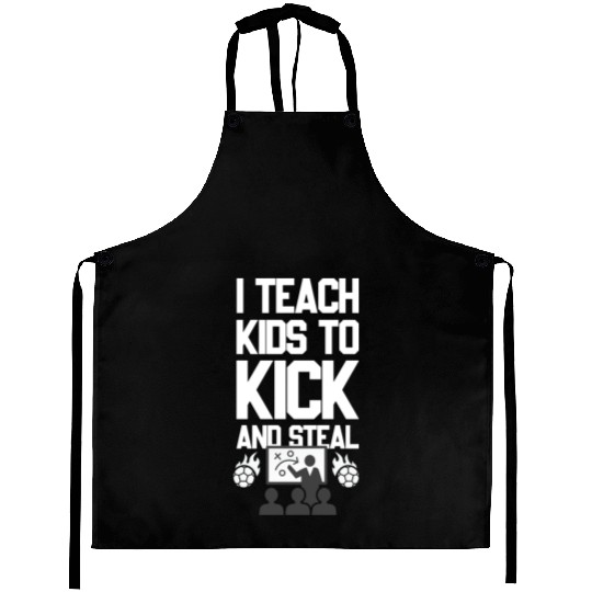 Soccer Coach Football Coach Dad and Mom Gift Idea Aprons