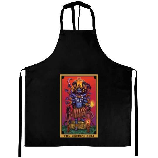 The Goddess Kali The Devil Tarot Card Hindu Indian Aprons