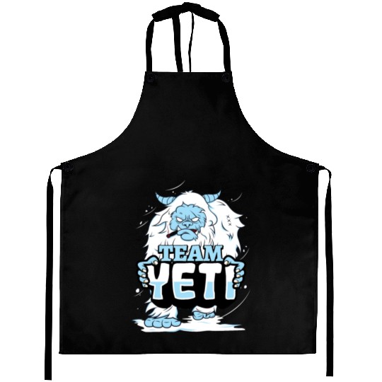 Yeti Abominable Snowman Mythological Creatures Aprons
