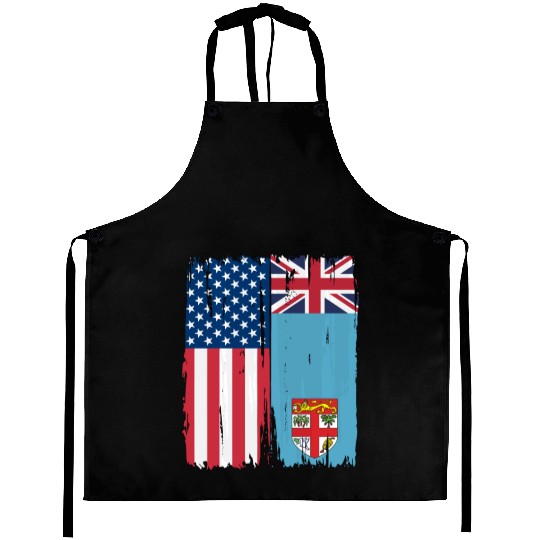 Usa Fiji Flag Gift Aprons