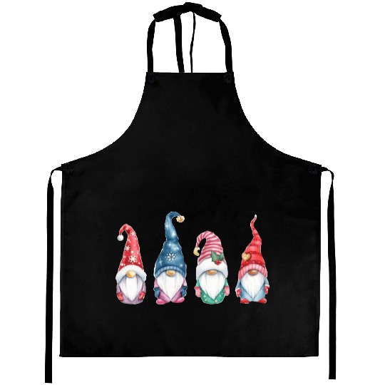 Merry Christmas Gnomes Aprons
