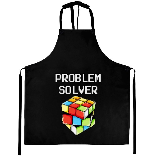 Problem Solver Puzzle Cube Math Nerd Aprons