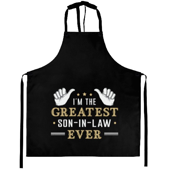 Son Proud Best Son In Law Freaking Gift Idea Aprons