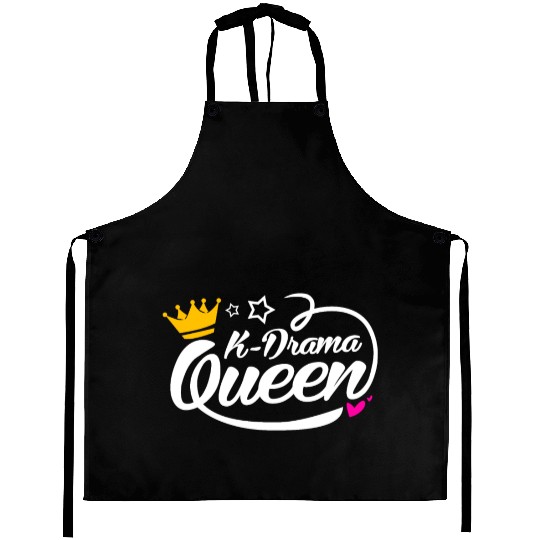 Kdrama Lover Korean Drama Fan Queen Mom Daughter Aprons