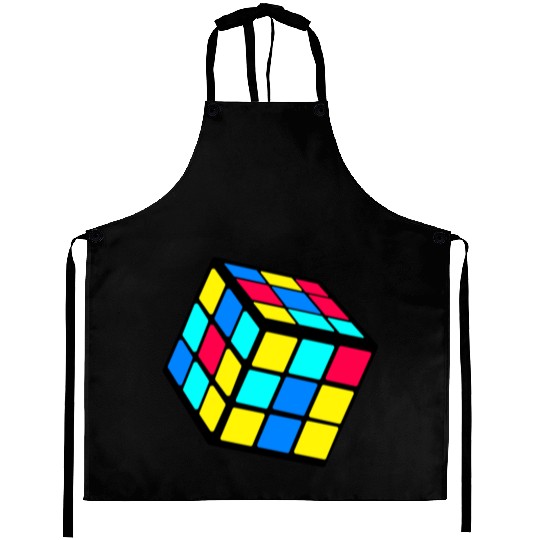 90s 80 Trendy Nostalgia Cube Aprons