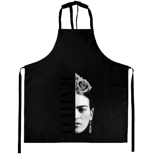 Frida Kahlo Split Portrait Aprons