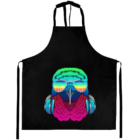 Hummingbird Music DJ - Bird Collection Aprons