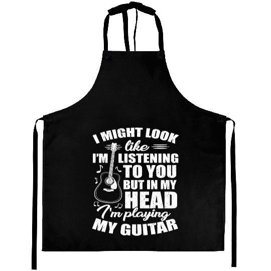 Guitar Saying Aprons