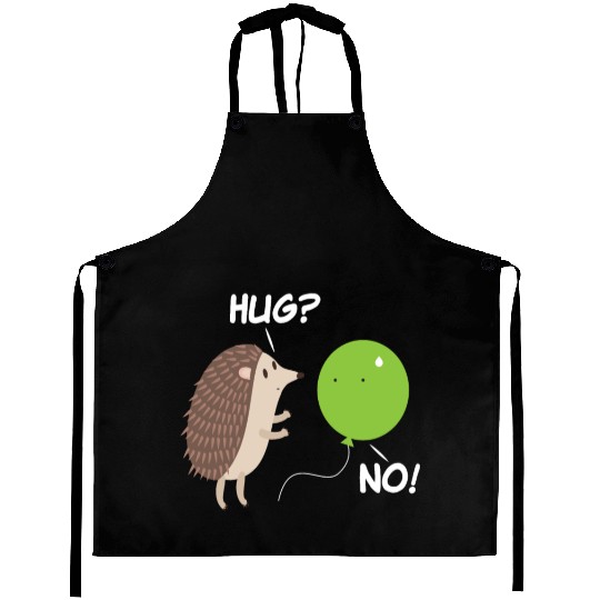 Hedgehog Balloon Sweet Cute Autumn Aprons