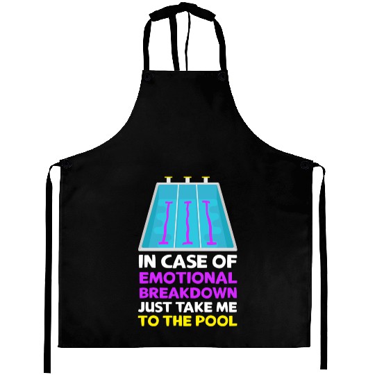 Funny Swimming Swimmer Swim Aprons