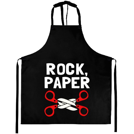 Rock Paper Scissors Lesbian LGBT LGBTQ Aprons