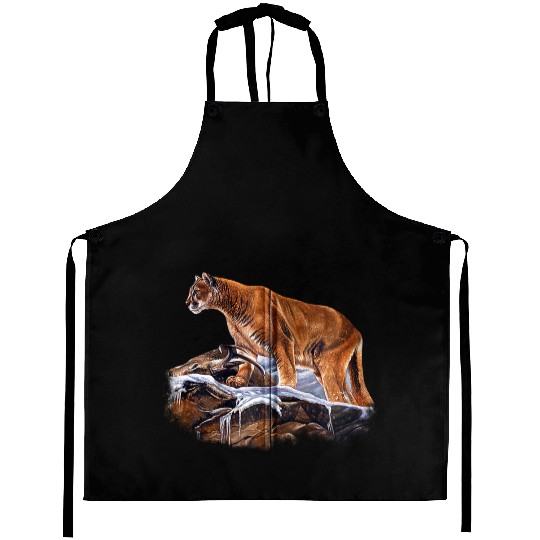 Mountain Lion Cougar Aprons