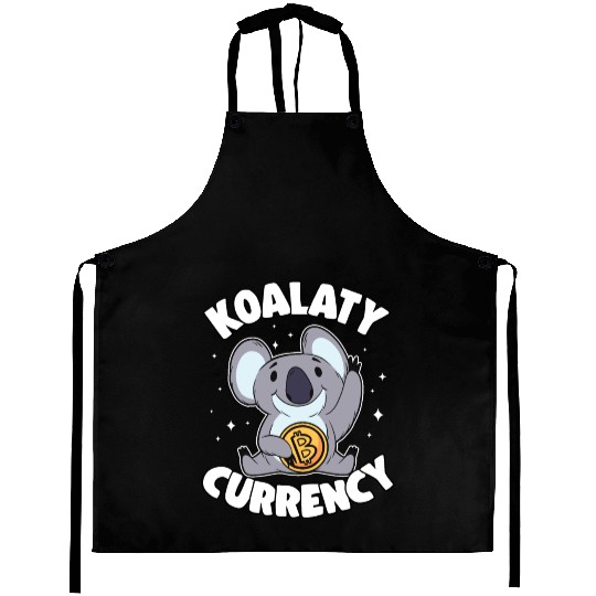 Koalaty Currency Funny Bitcoin Koala Quote BTC Aprons