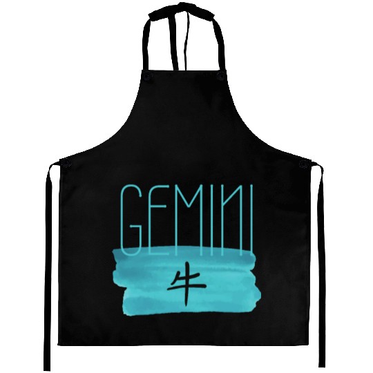 GEMINI OX AESTHETIC ZODIAC Aprons