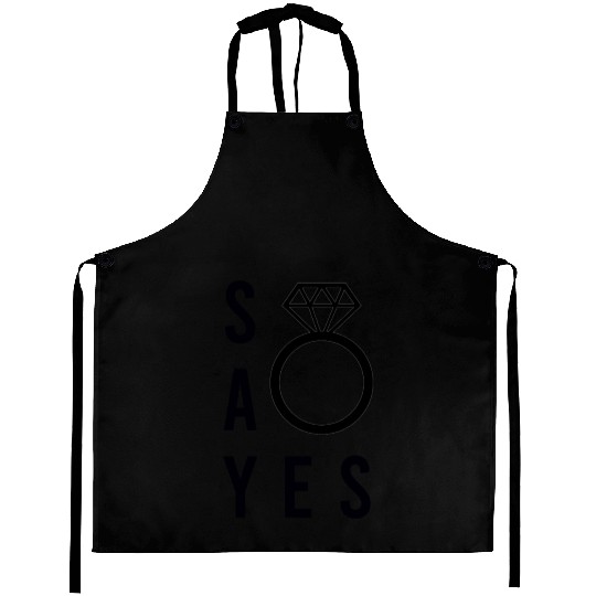 Wedding proposal Aprons