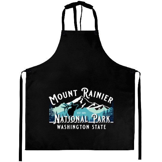 Vintage Mount Rainier National Park Washington Sou Aprons