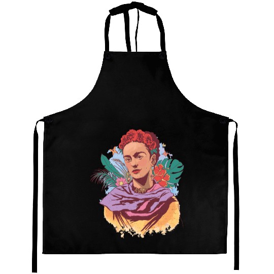 FRIDA KAHLO COLOR PORTRAIT Aprons