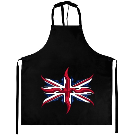 Union Jack British Flag Resistance Style Aprons