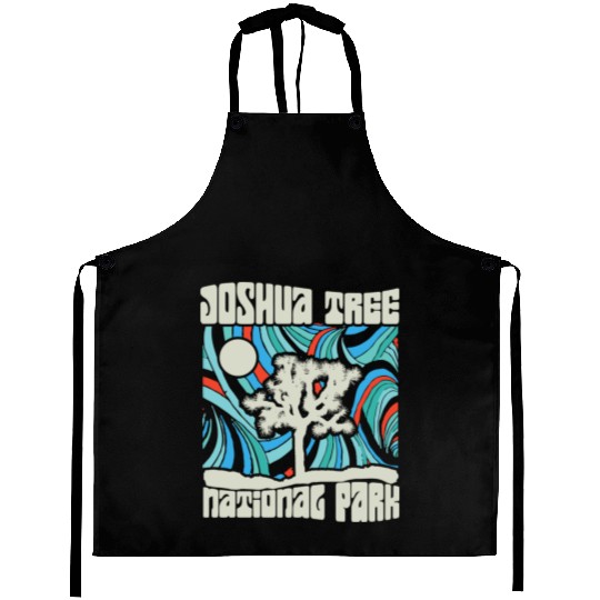 Joshua Tree National Park Retro Psychedelic 60S Ho Aprons