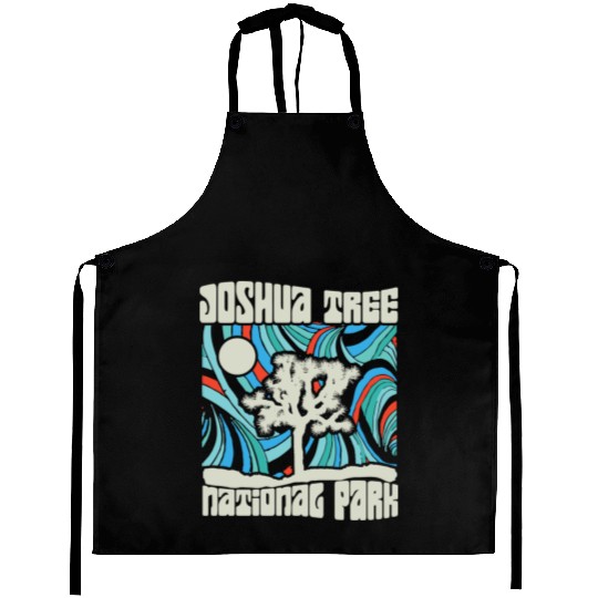 Joshua Tree National Park Retro Psychedelic 60S Ho Aprons