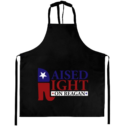 Raised Right On Reagan 80'S Nostalgia Aprons
