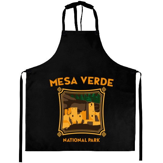Mesa Verde National Park Novelty Graphic Design Aprons