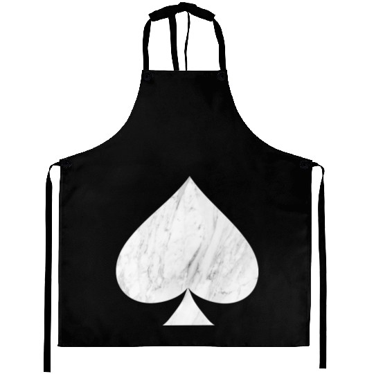 Marble Ace of Spades Aprons